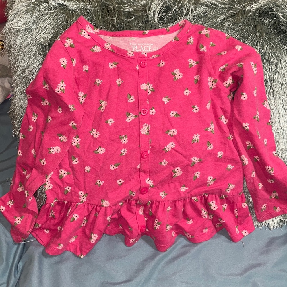 Floral pink shirt